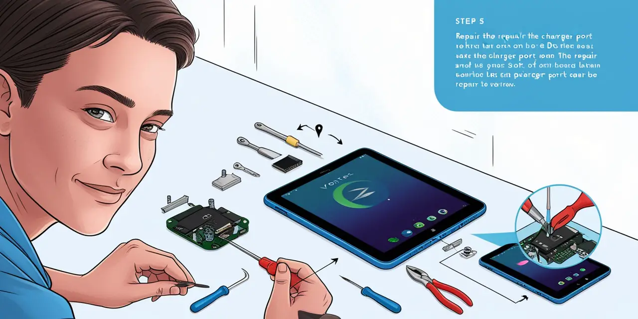 charger port on vortex tablet