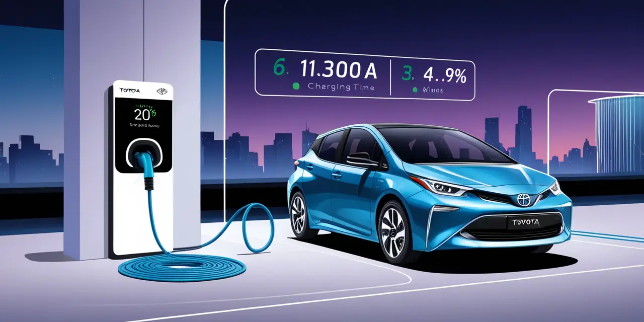 How long it takes to charge a toyota electric car