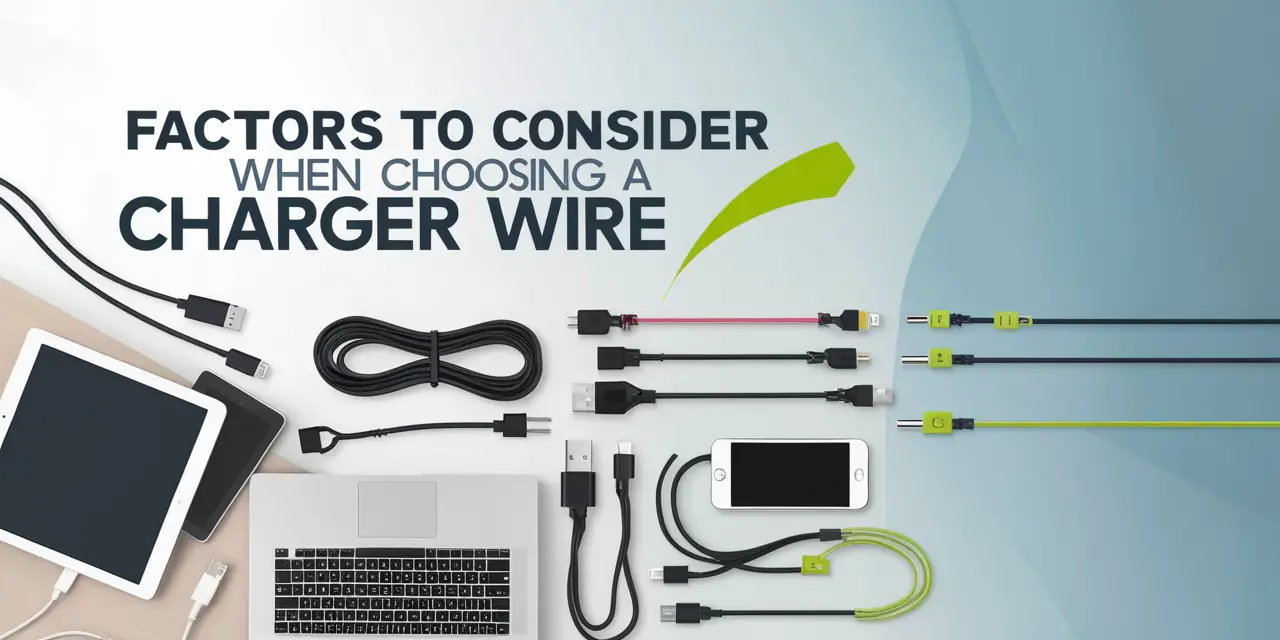 Factors to Consider When Choosing a Charger Wire