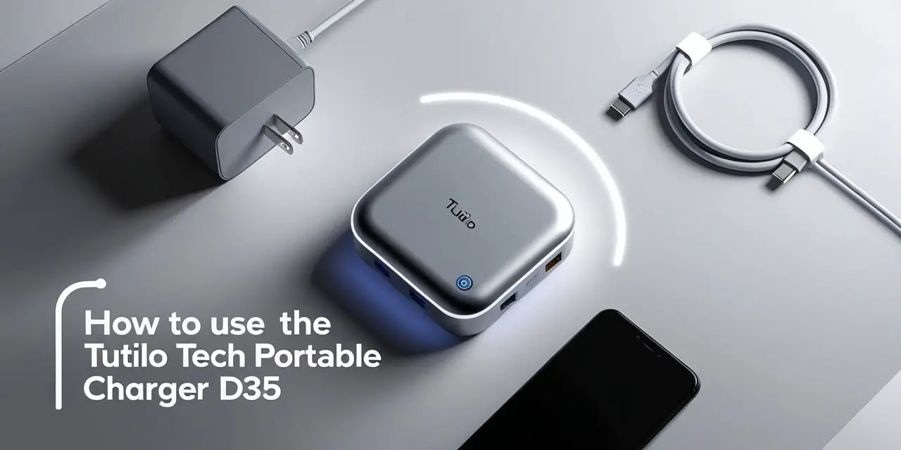 How to Use the Tutilo Tech Portable Charger D35
