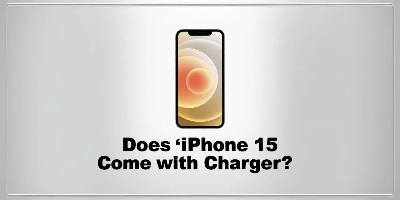 Does iphone 15 Come With Charger