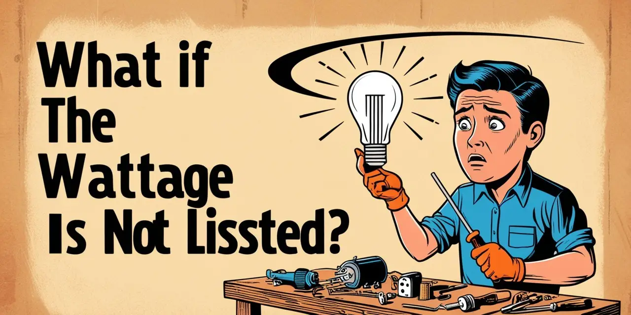 What If the Wattage is Not Listed?