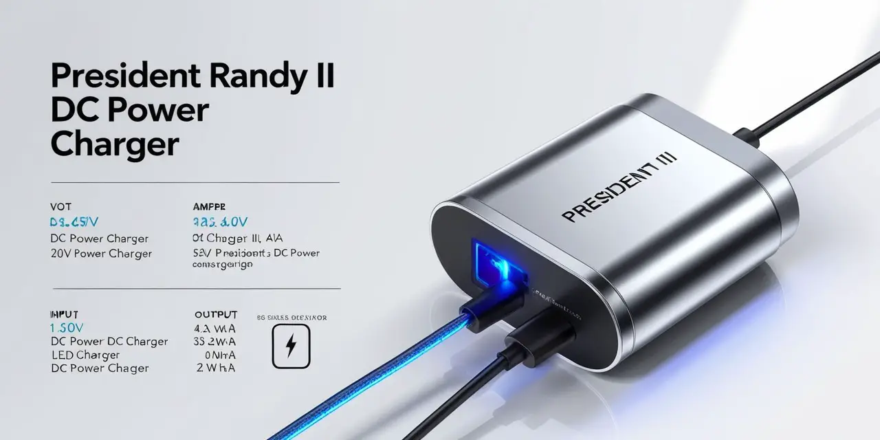 President Randy II DC Power Charger Specs
